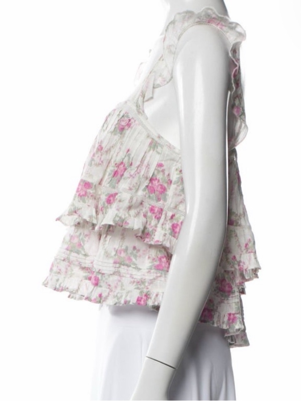 LoveShackfancy M Floral Tiered Ruffle Women's
Top - Pink/White - Picture 2 of 3
